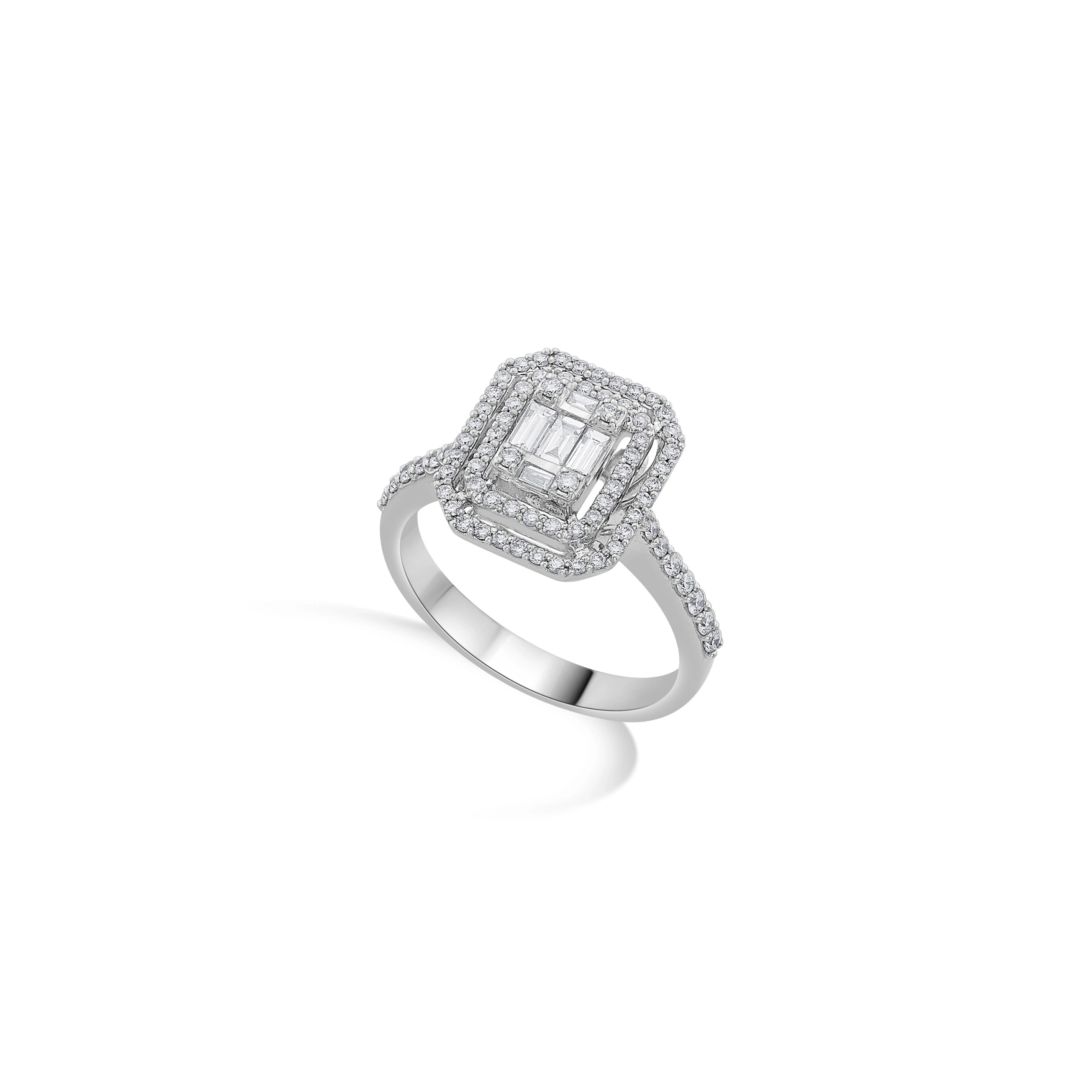 Diamond Dynasty Halo Ring - Zen Diamond India