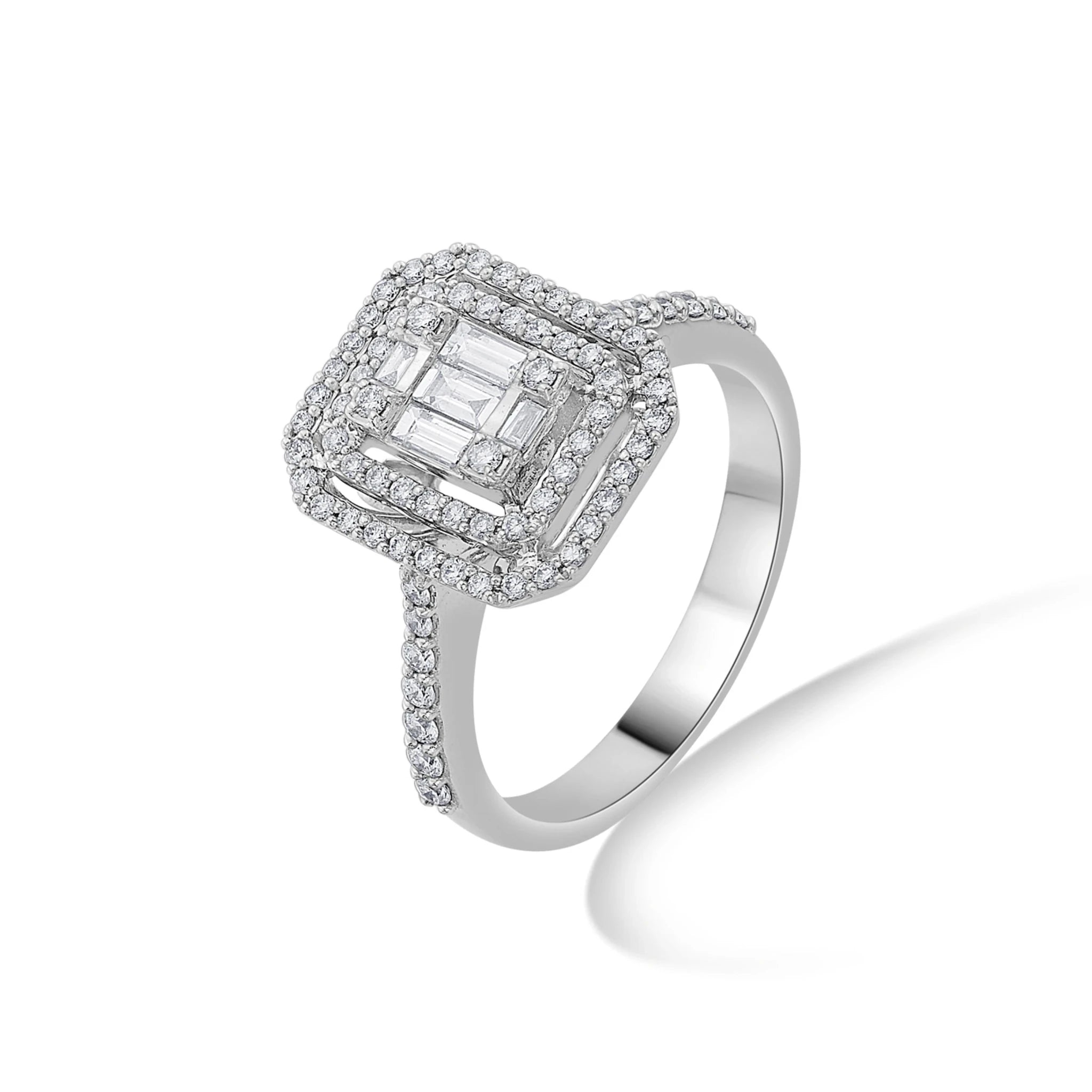 Diamond Dynasty Halo Ring - Zen Diamond India