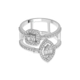 Dual Majesty Spark Ring - Zen Diamond India