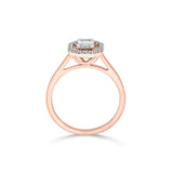 Rose Eclat Halo Ring - Zen Diamond India