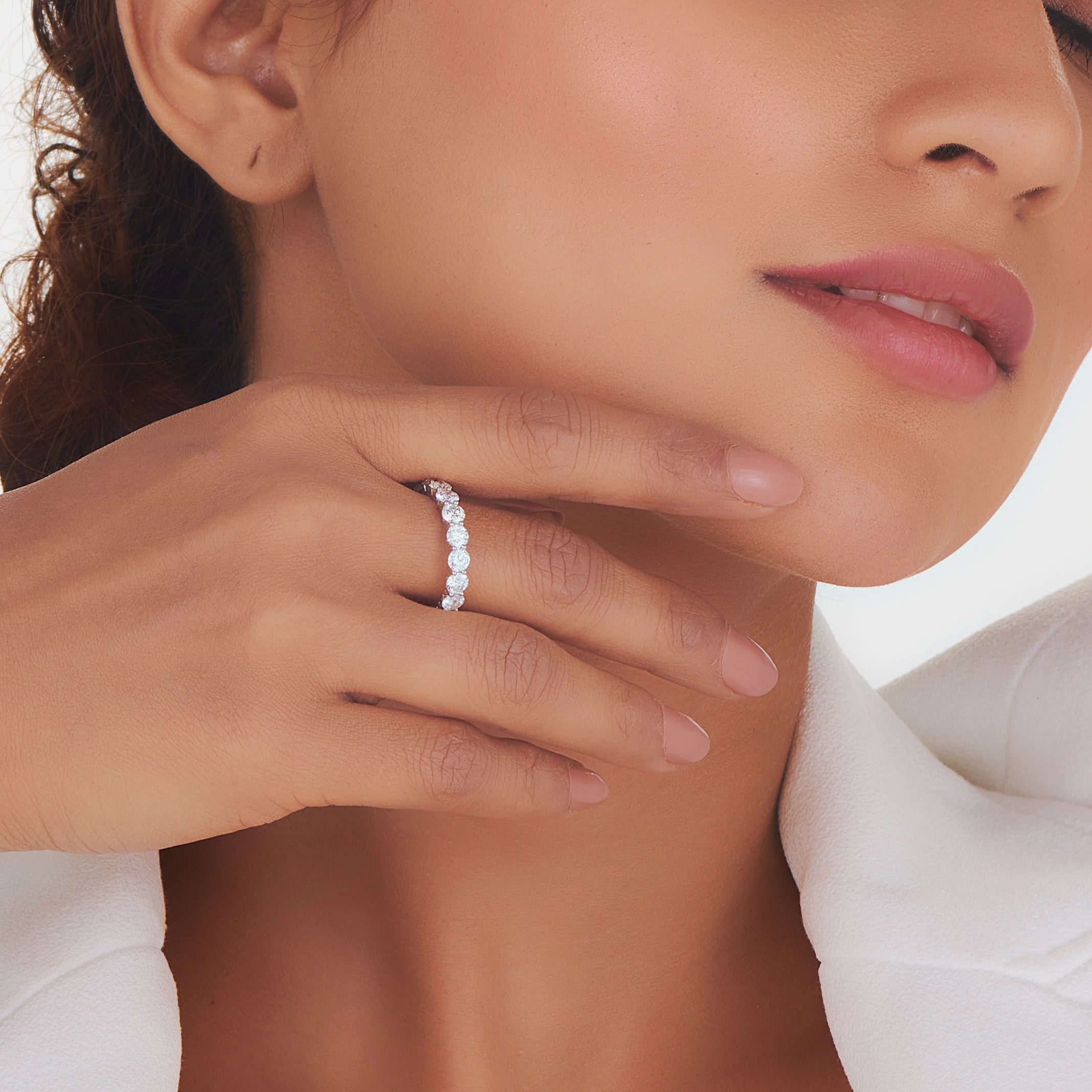 Solitaire Eternal Spark Loop Ring - Zen Diamond India