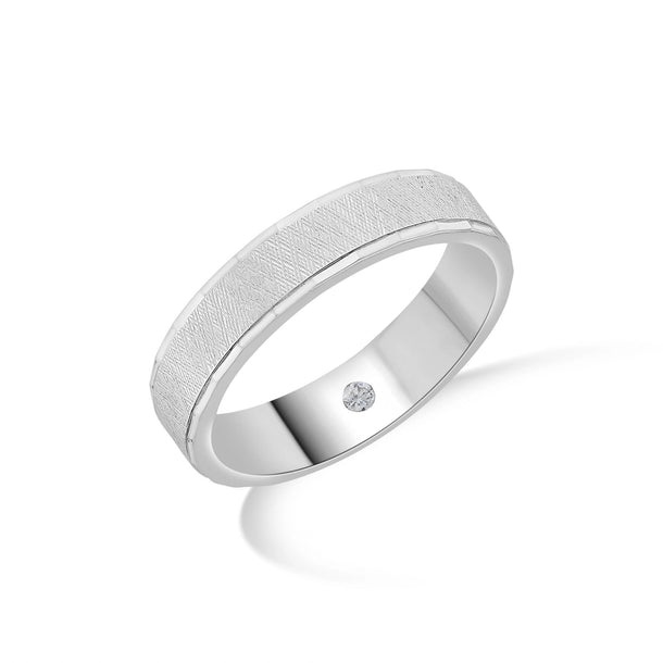 Hugo Eternal Frost Textured Ring