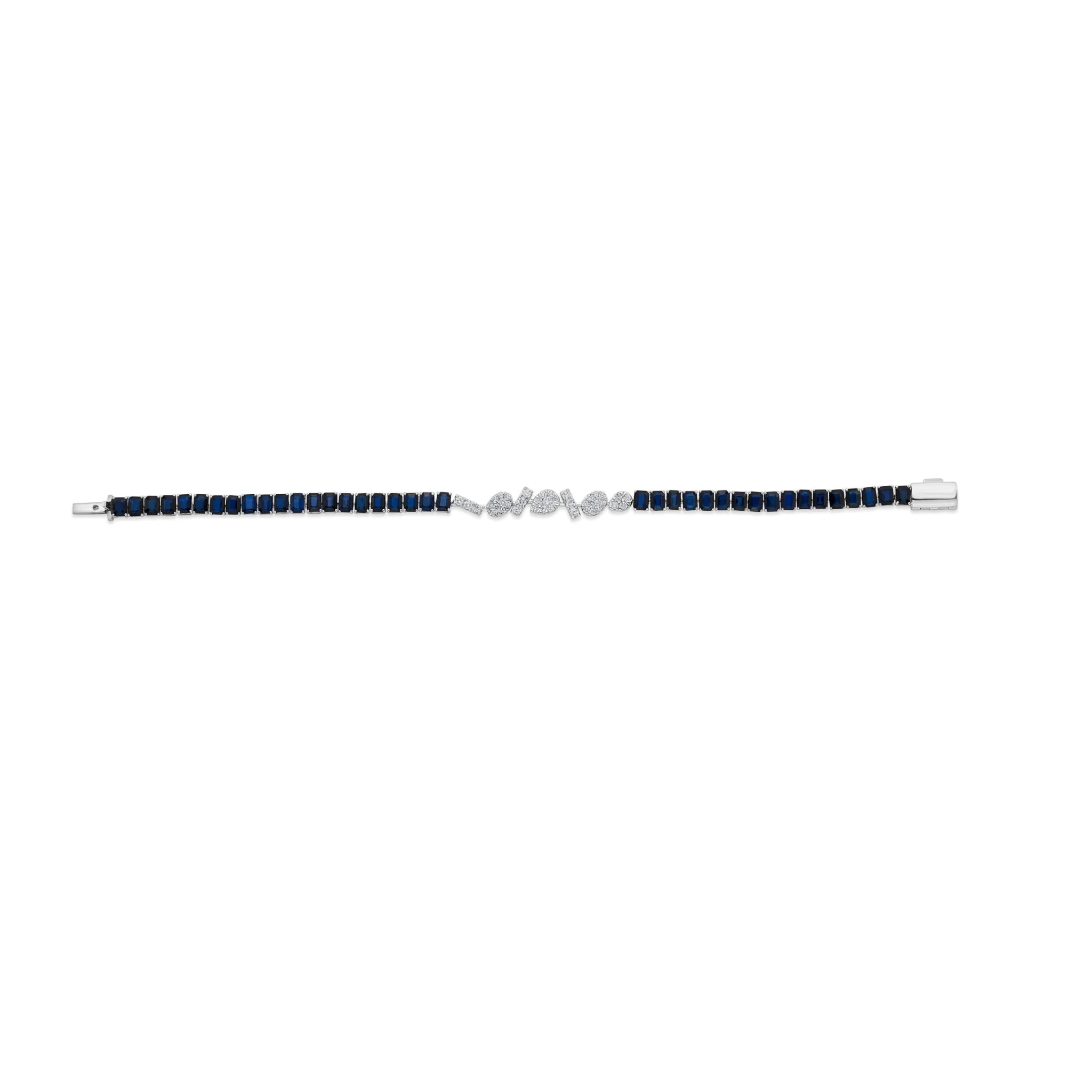 Toren Sapphire Rhythm Bracelet - Zen Diamond India