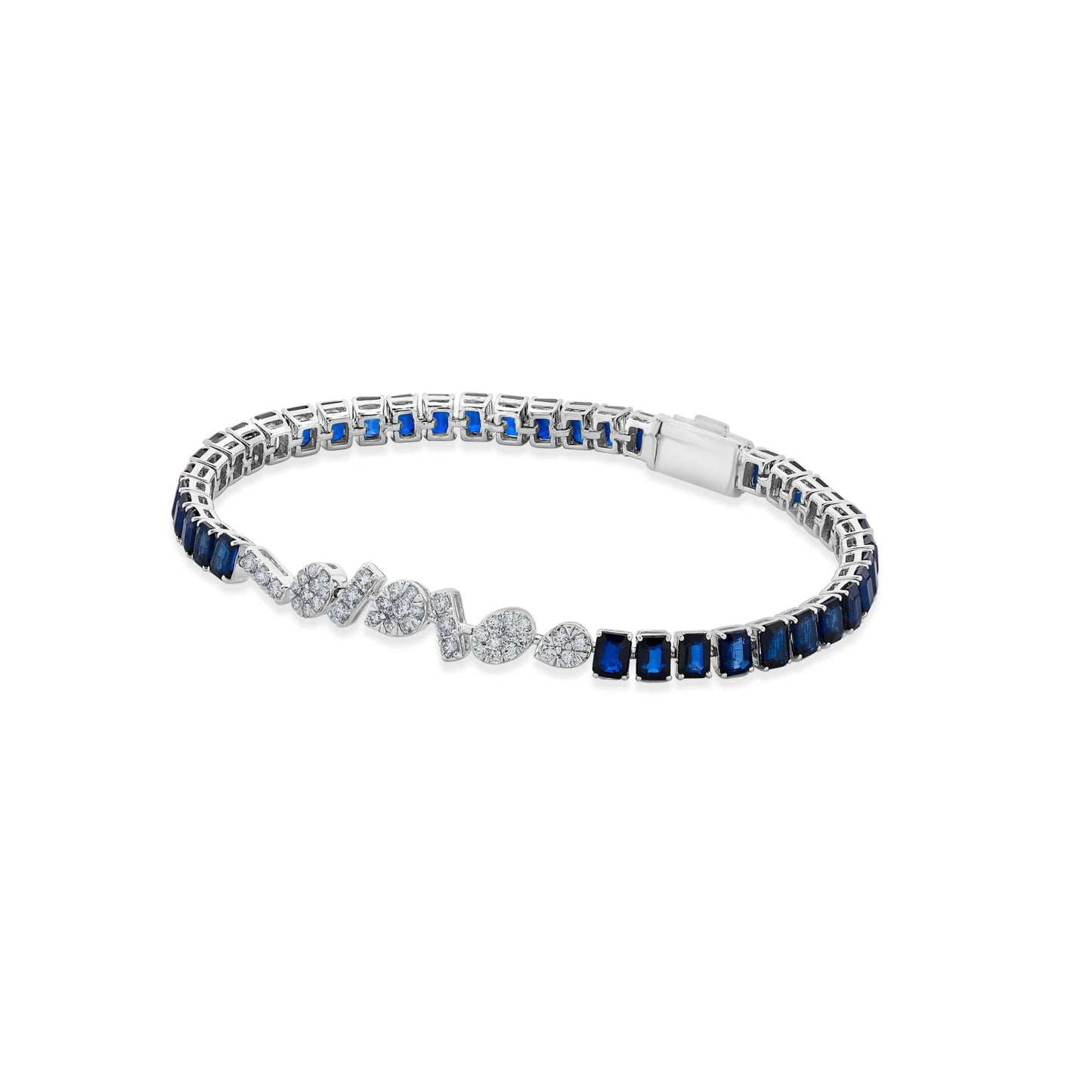 Toren Sapphire Rhythm Bracelet - Zen Diamond India