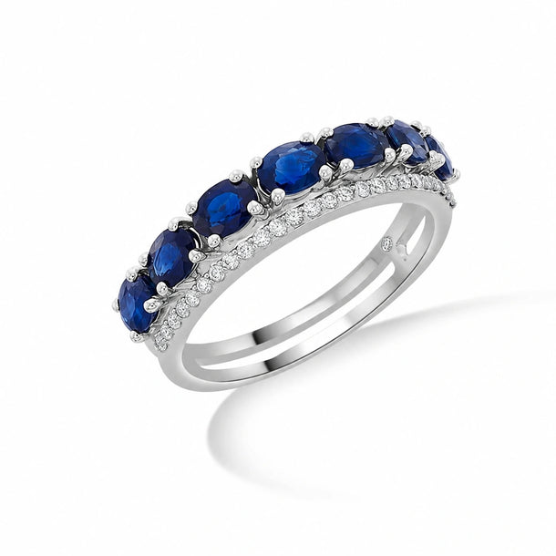 Toren Sapphire Serenade Band Ring