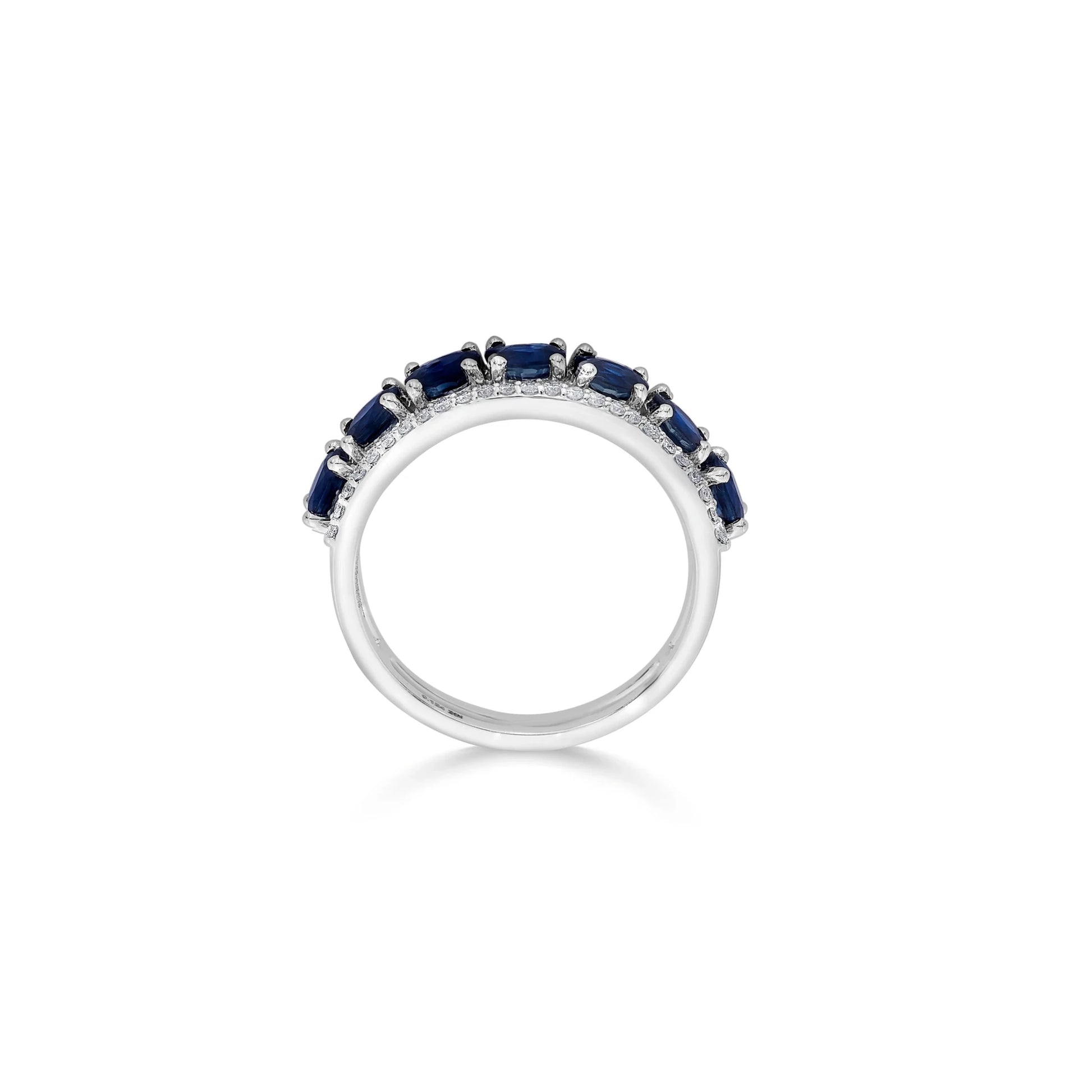 Toren Sapphire Serenade Band Ring - Zen Diamond India