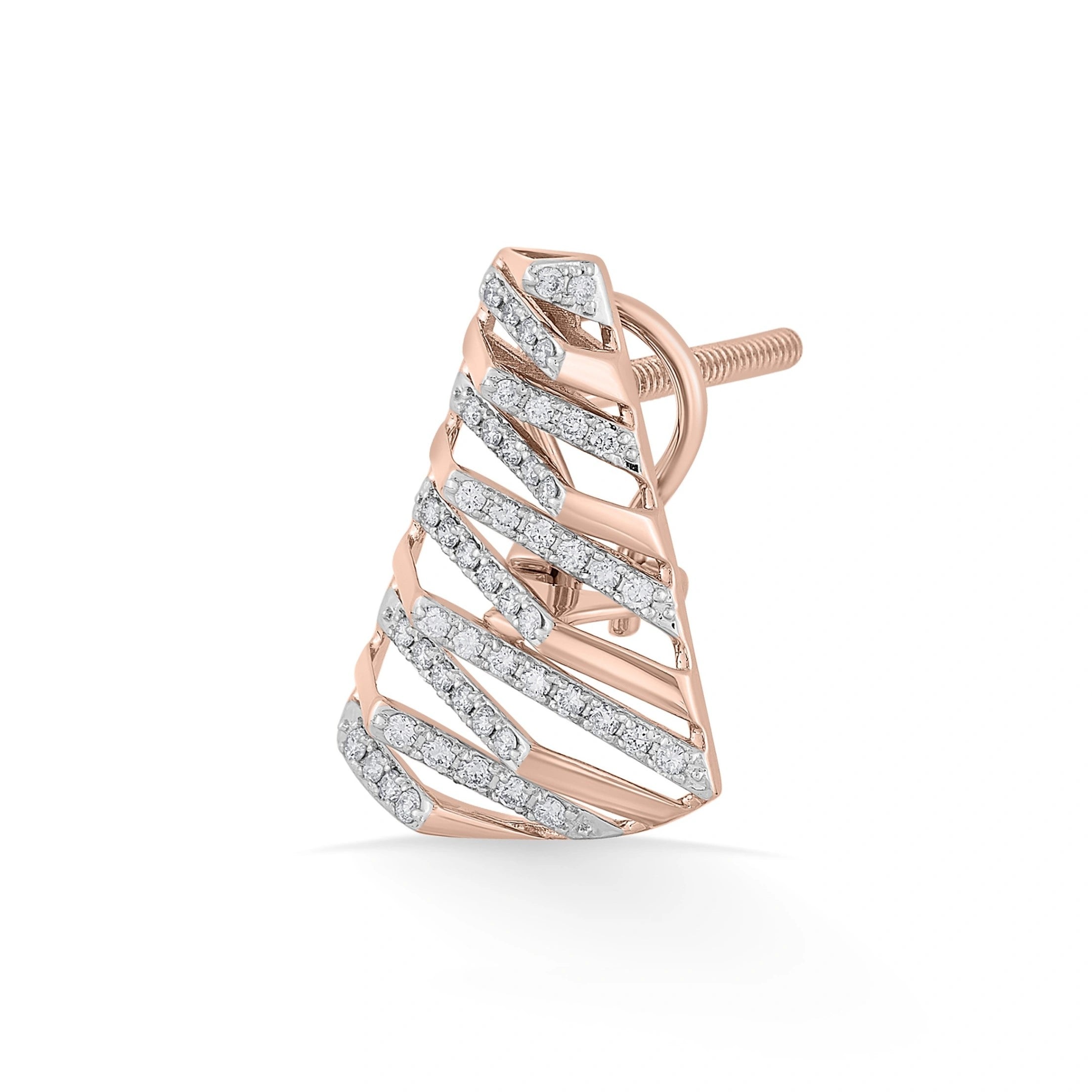 Tryst Modern Glint Earrings - Zen Diamond India