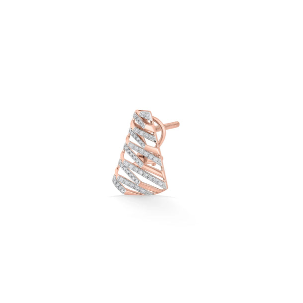 Tryst Modern Glint Earrings - Zen Diamond India