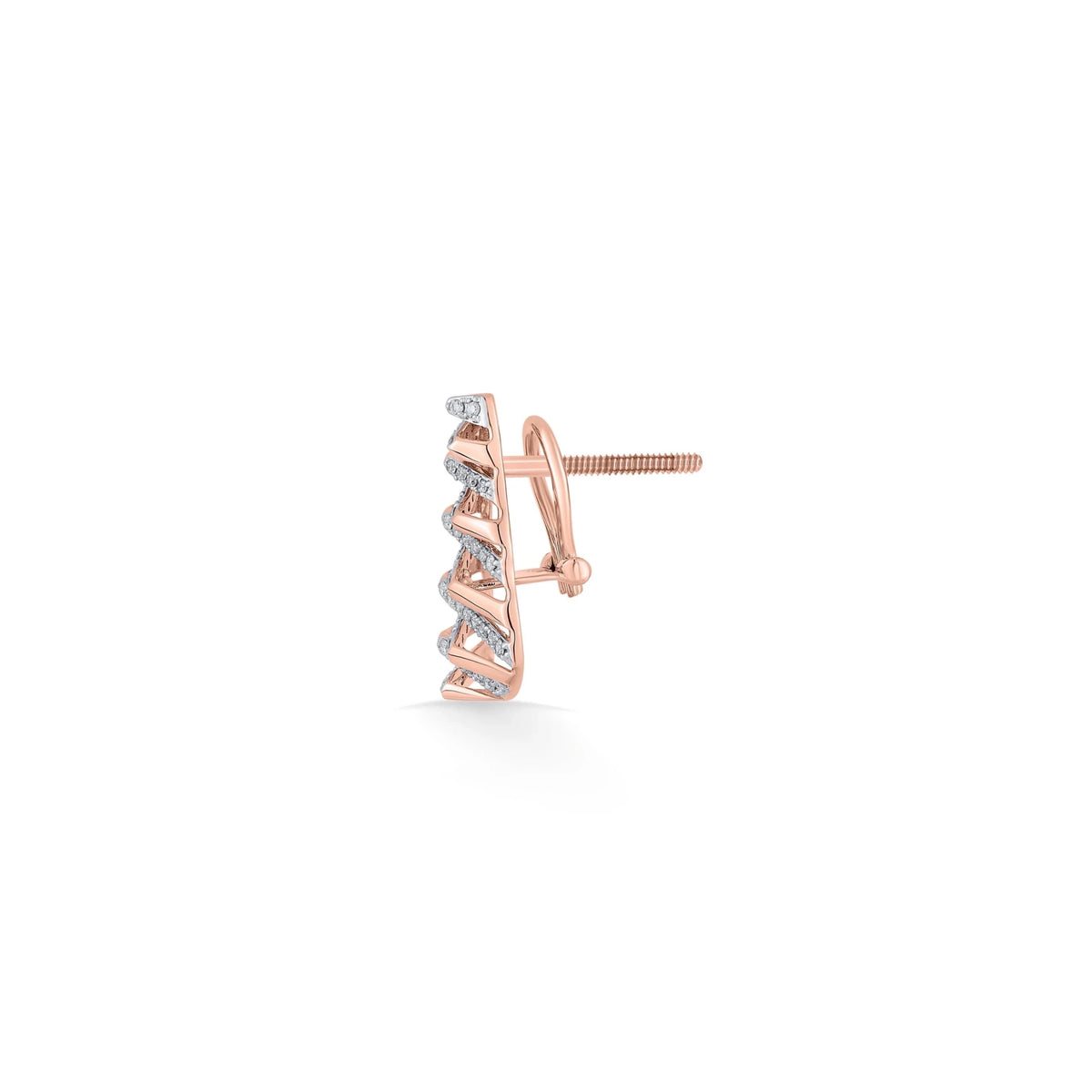 Tryst Modern Glint Earrings - Zen Diamond India
