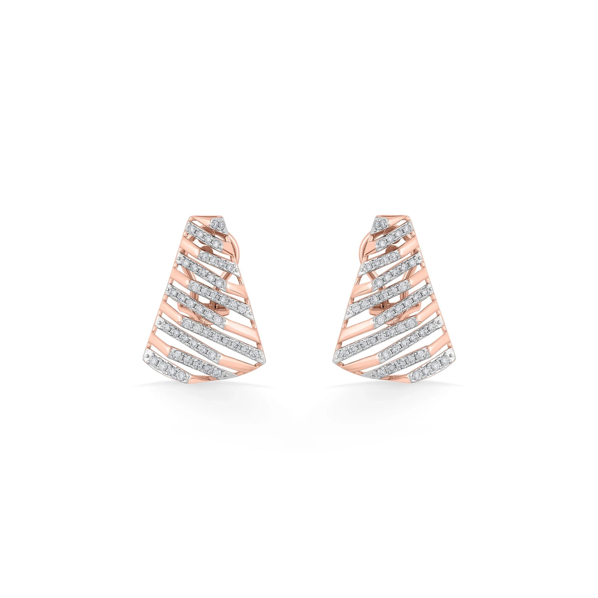 Tryst Modern Glint Earrings - Zen Diamond India