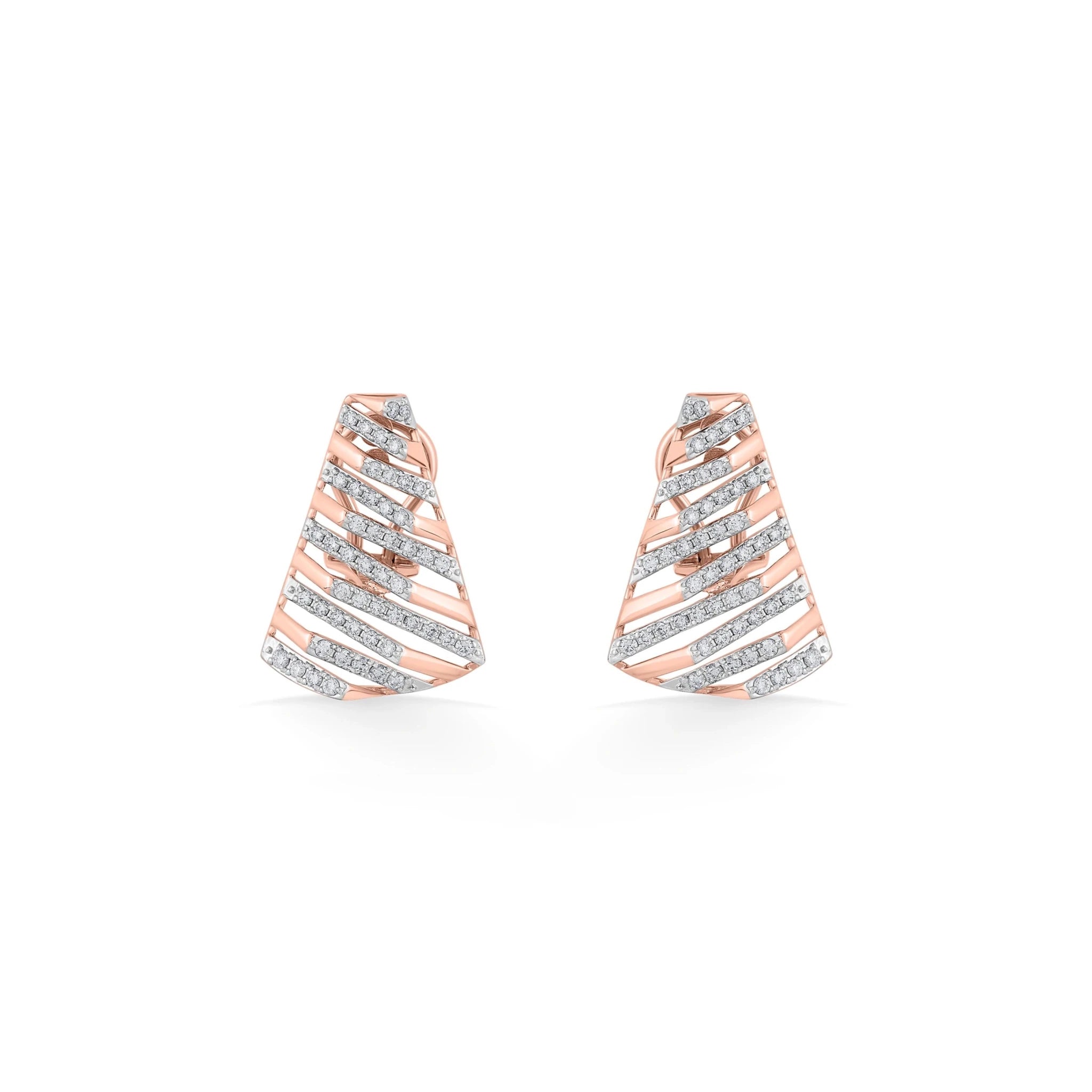 Tryst Modern Glint Earrings - Zen Diamond India