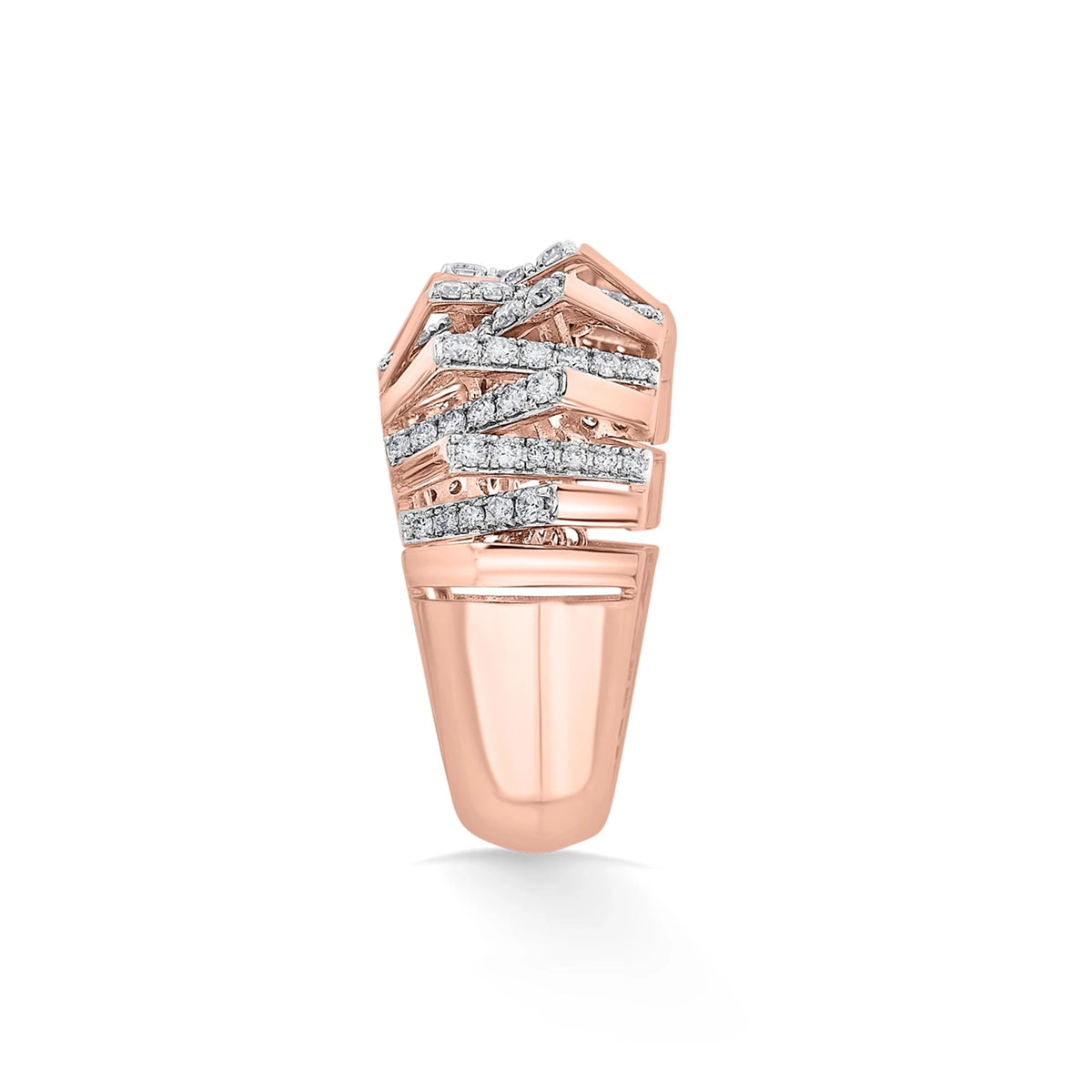 Tryst Glitz - Grid Ring - Zen Diamond India