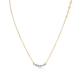 Golden Hearts Diamond Arc Majesty Necklace - Zen Diamond India