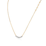 Golden Hearts Diamond Arc Majesty Necklace - Zen Diamond India