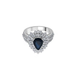 Toren Royal Sapphire Sunburst Ring - Zen Diamond India