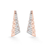 Tryst Gilded Chevron Drops - Zen Diamond India