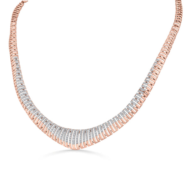 Tryst Radiant Cascade Necklace - Zen Diamond India