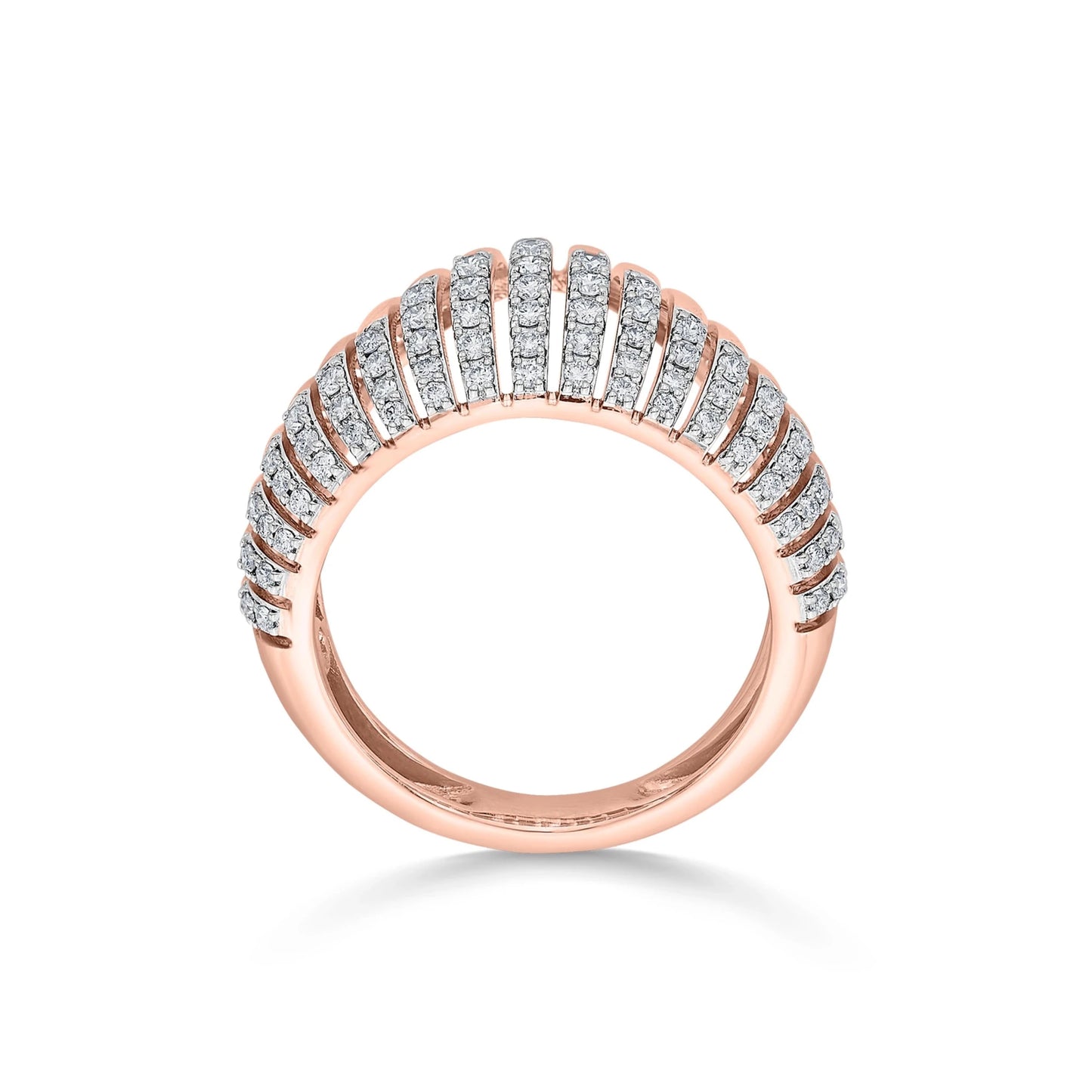 Tryst Radiant Crest Diamond Ring - Zen Diamond India