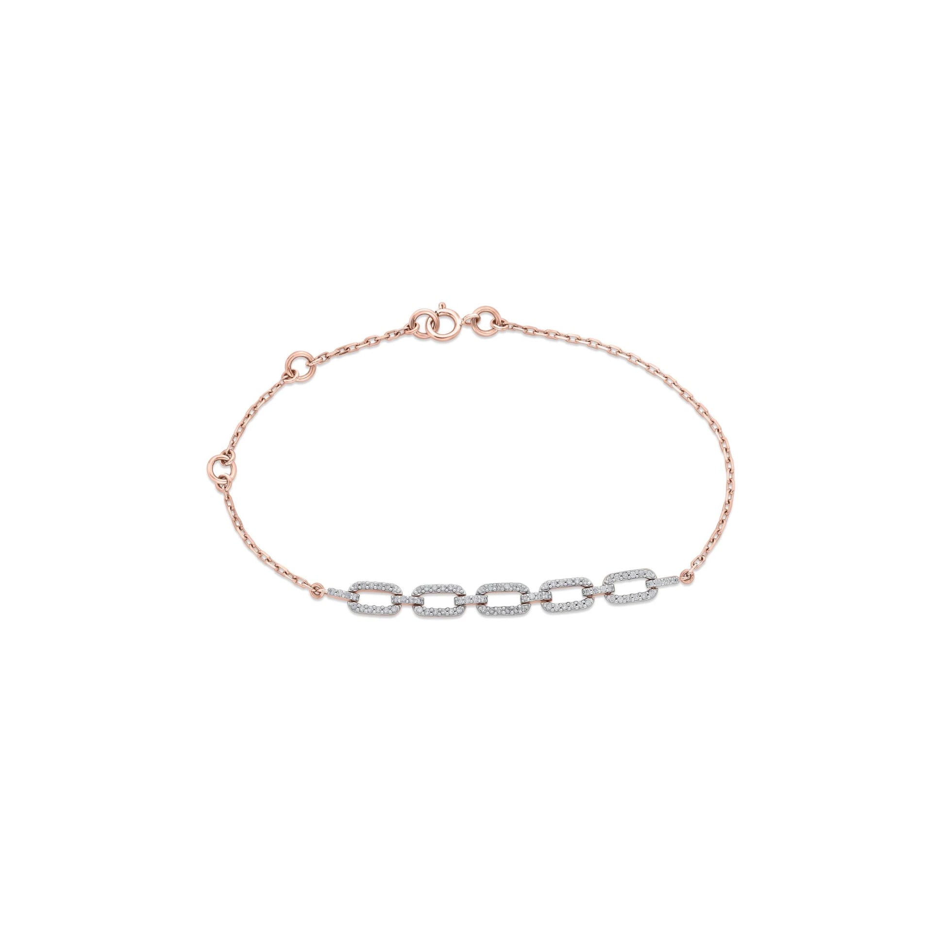 Cuban Linked Spark Elegance Bracelet - Zen Diamond India