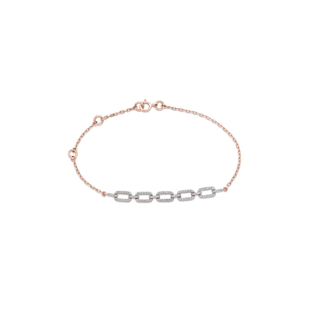 Cuban Linked Spark Elegance Bracelet - Zen Diamond India