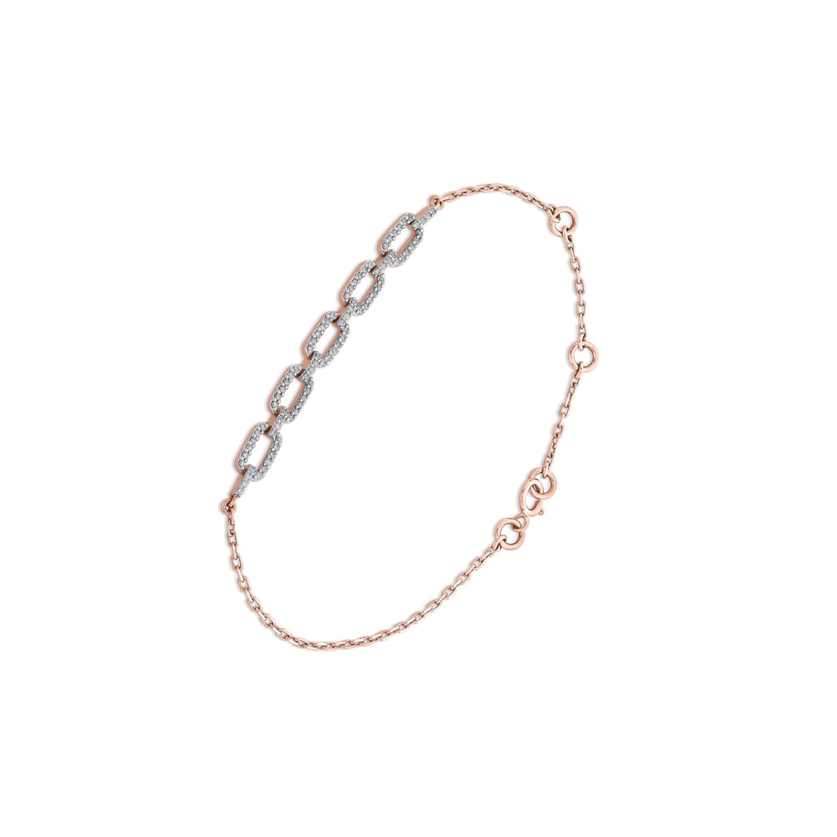 Cuban Linked Spark Elegance Bracelet - Zen Diamond India