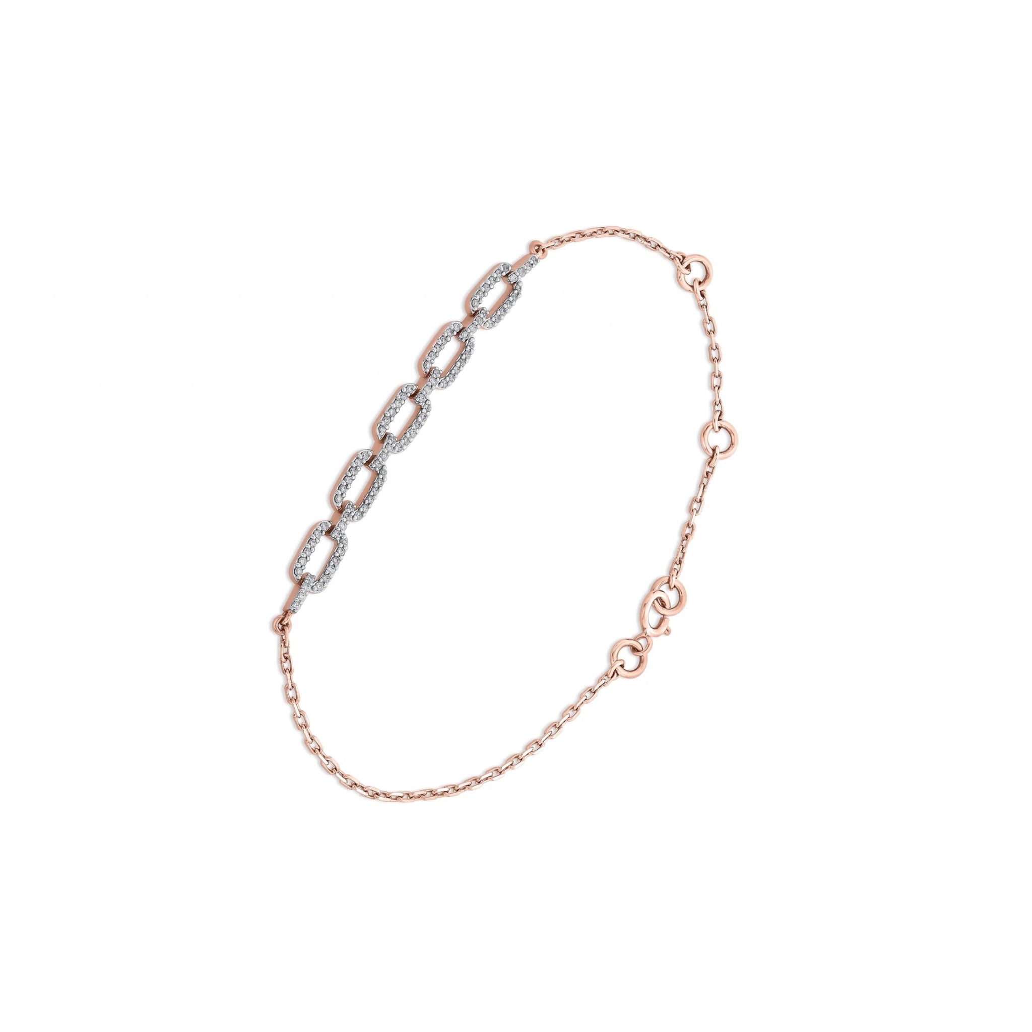 Cuban Linked Spark Elegance Bracelet - Zen Diamond India