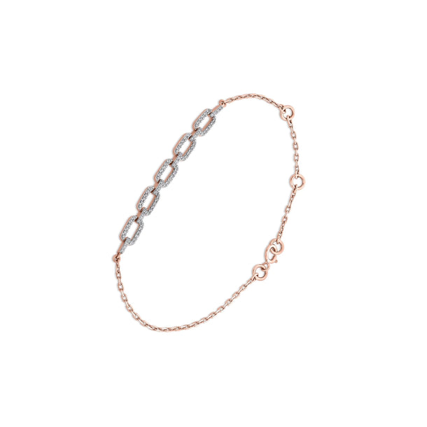 Cuban Linked Spark Elegance Bracelet - Zen Diamond India