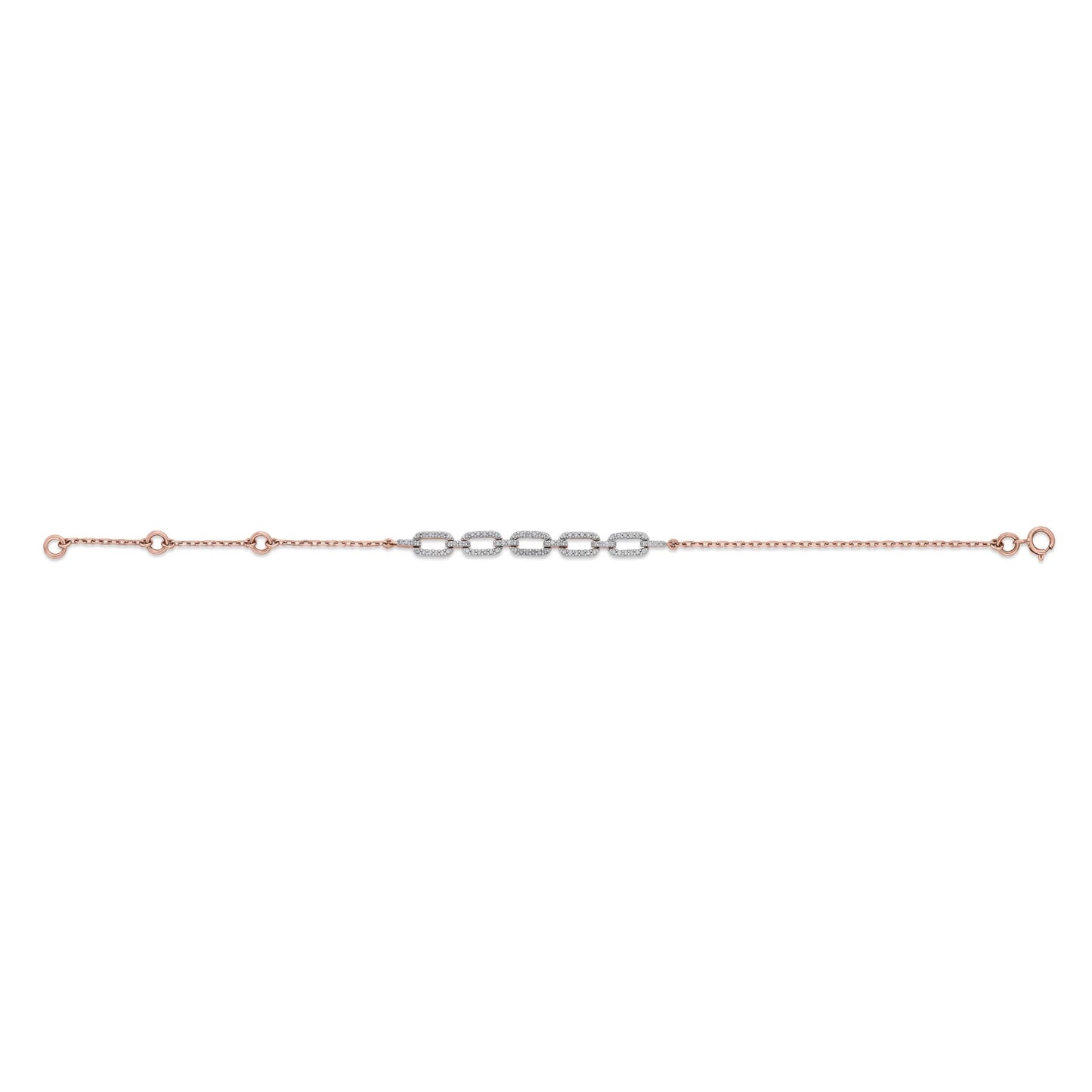 Cuban Linked Spark Elegance Bracelet - Zen Diamond India