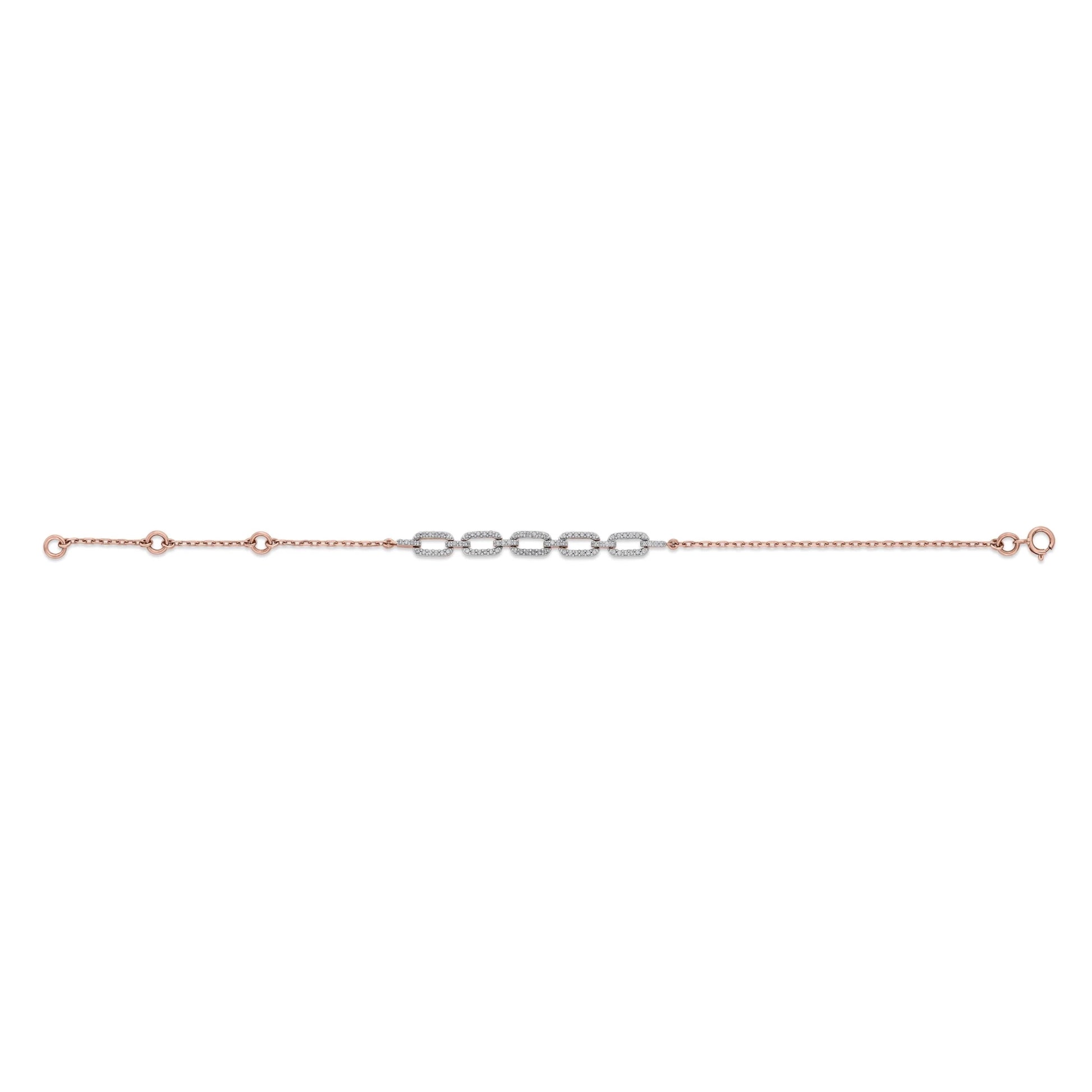 Cuban Linked Spark Elegance Bracelet - Zen Diamond India