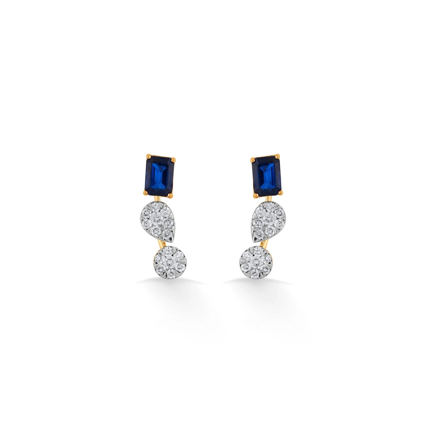 Toren Sapphire Cascade Drops - Zen Diamond India