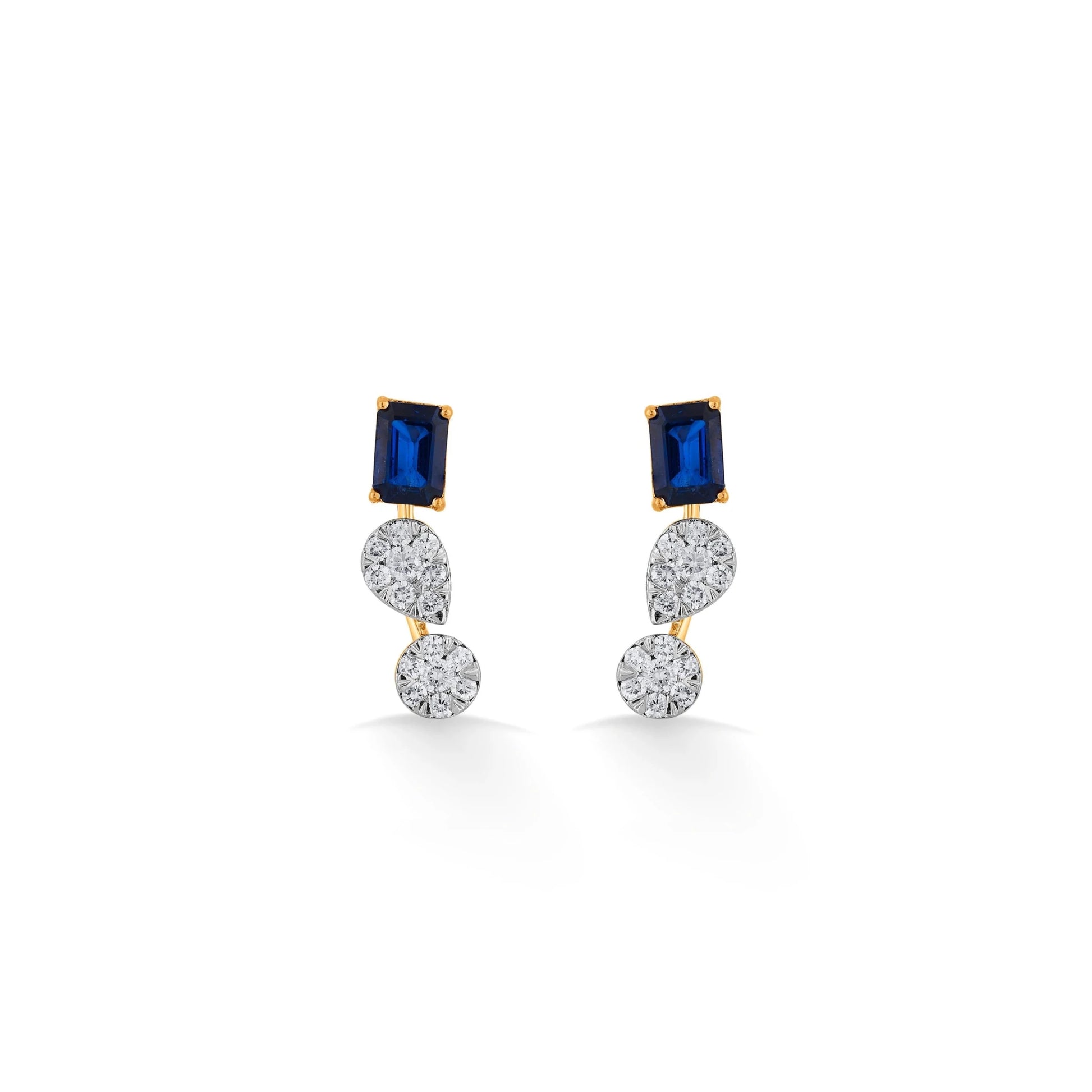 Toren Sapphire Cascade Drops - Zen Diamond India