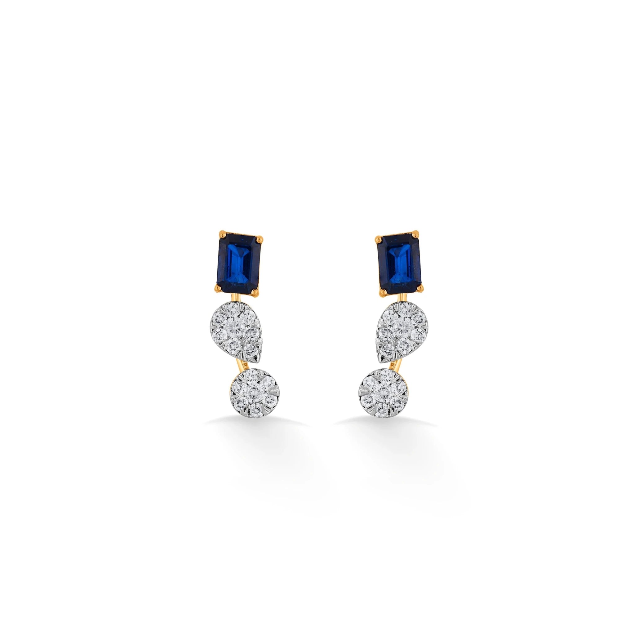 Toren Sapphire Cascade Drops - Zen Diamond India