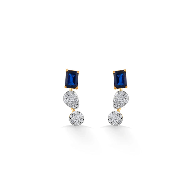 Toren Sapphire Cascade Drops - Zen Diamond India