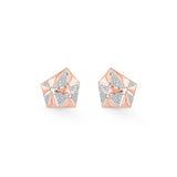 Tryst Geometrically Prismatic Galaxy Studs - Zen Diamond India
