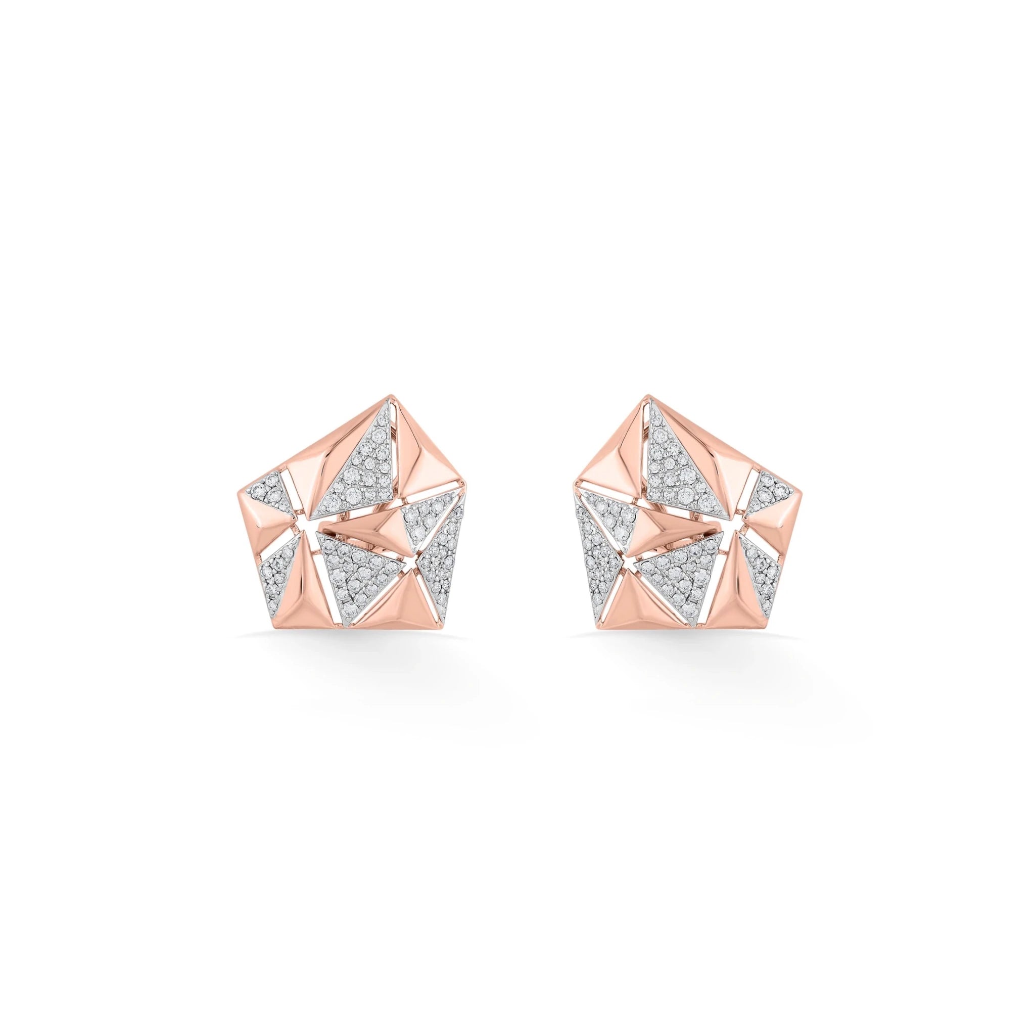 Tryst Geometrically Prismatic Galaxy Studs - Zen Diamond India