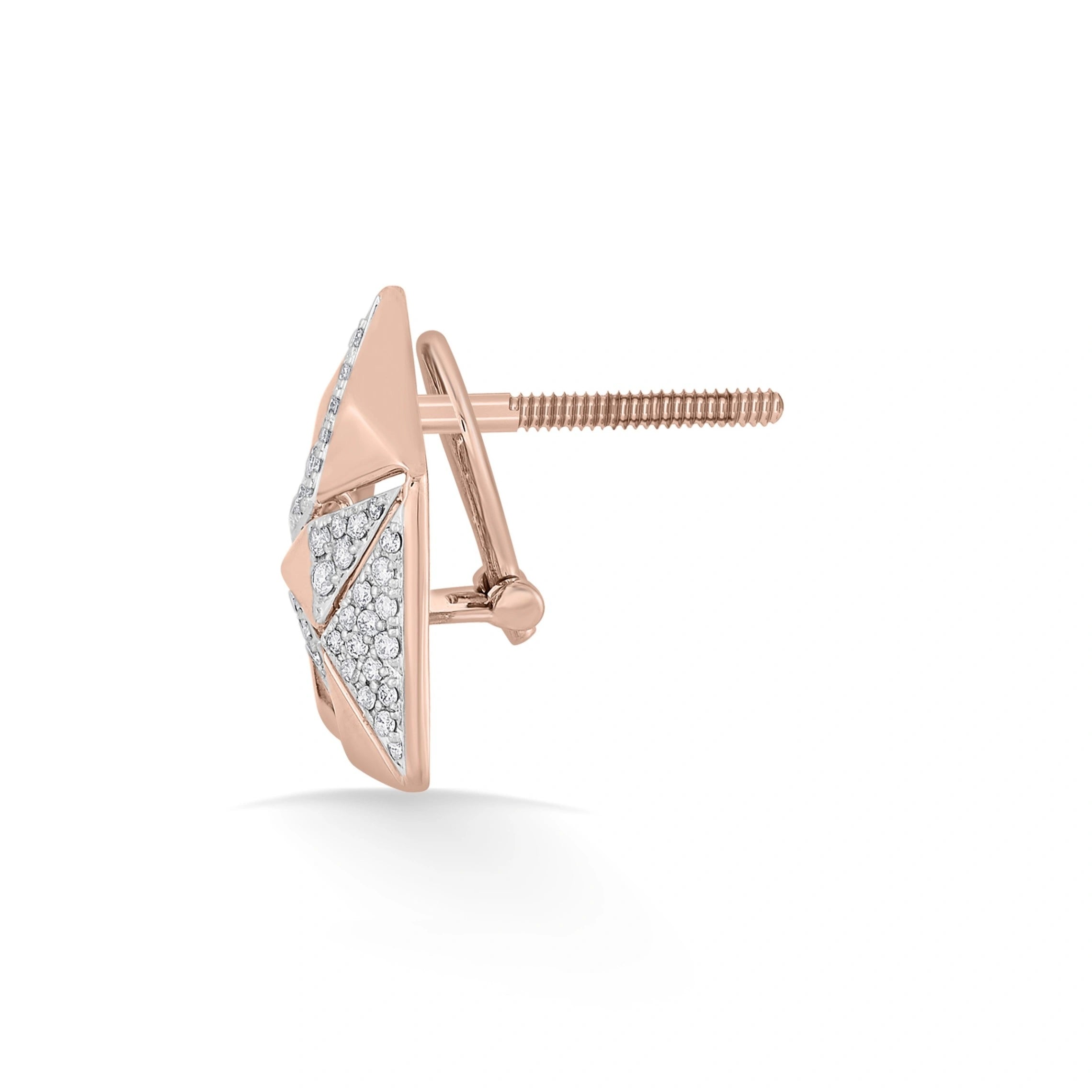 Tryst Geometrically Prismatic Galaxy Studs - Zen Diamond India