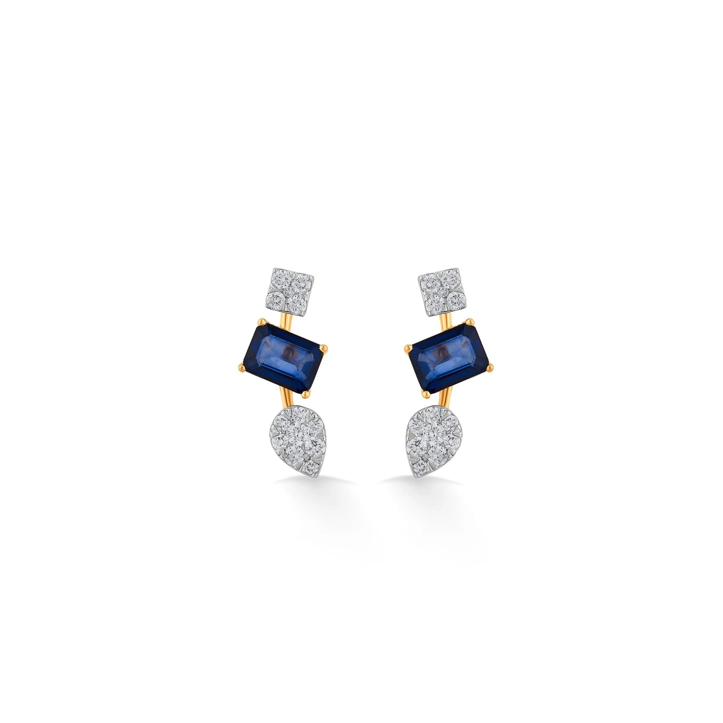 Toren Sapphire Mosaic Drops - Zen Diamond India