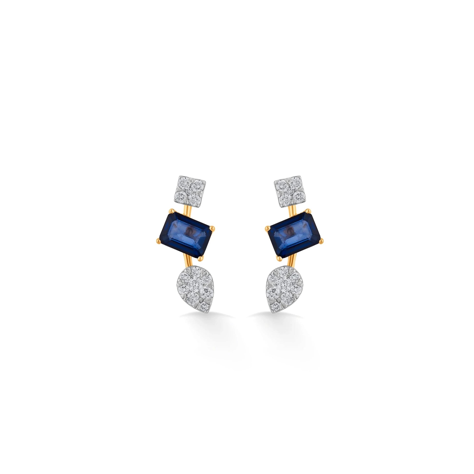 Toren Sapphire Mosaic Drops - Zen Diamond India
