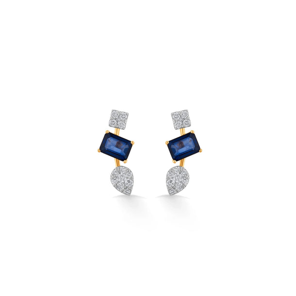 Toren Sapphire Mosaic Drops - Zen Diamond India