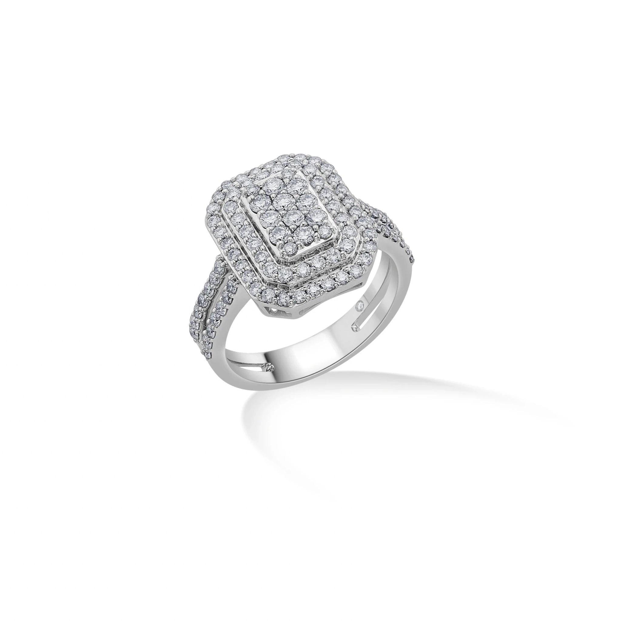 Enchante Regal Radiance Halo Diamond Ring - Zen Diamond India