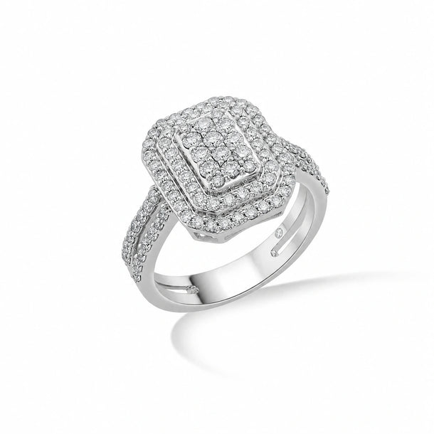 Enchante Regal Radiance Halo Diamond Ring