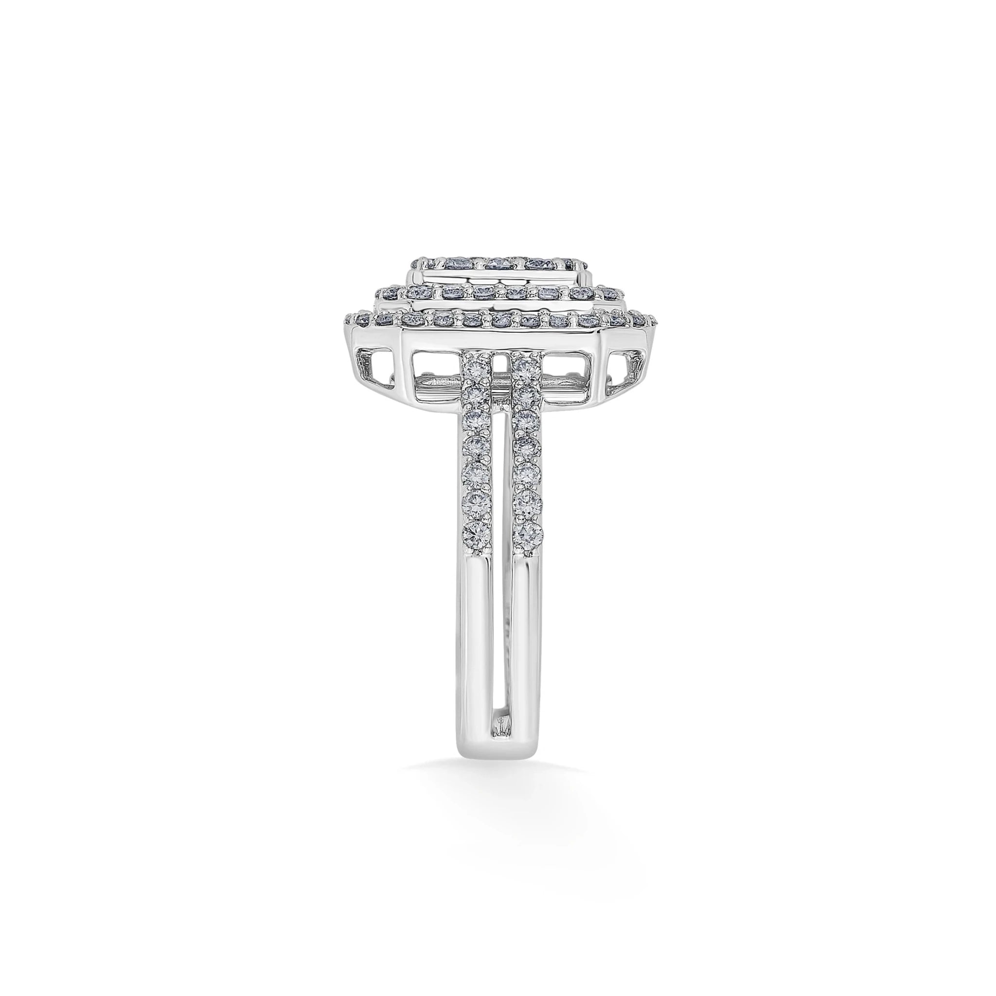 Enchante Regal Radiance Halo Diamond Ring - Zen Diamond India