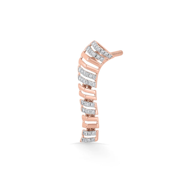 Tryst Modern Contour Earrings - Zen Diamond India