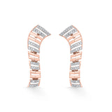 Tryst Modern Contour Earrings - Zen Diamond India