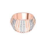 Tryst Vibrant Vertical Sparkle Ring - Zen Diamond India