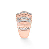 Tryst Vibrant Vertical Sparkle Ring - Zen Diamond India