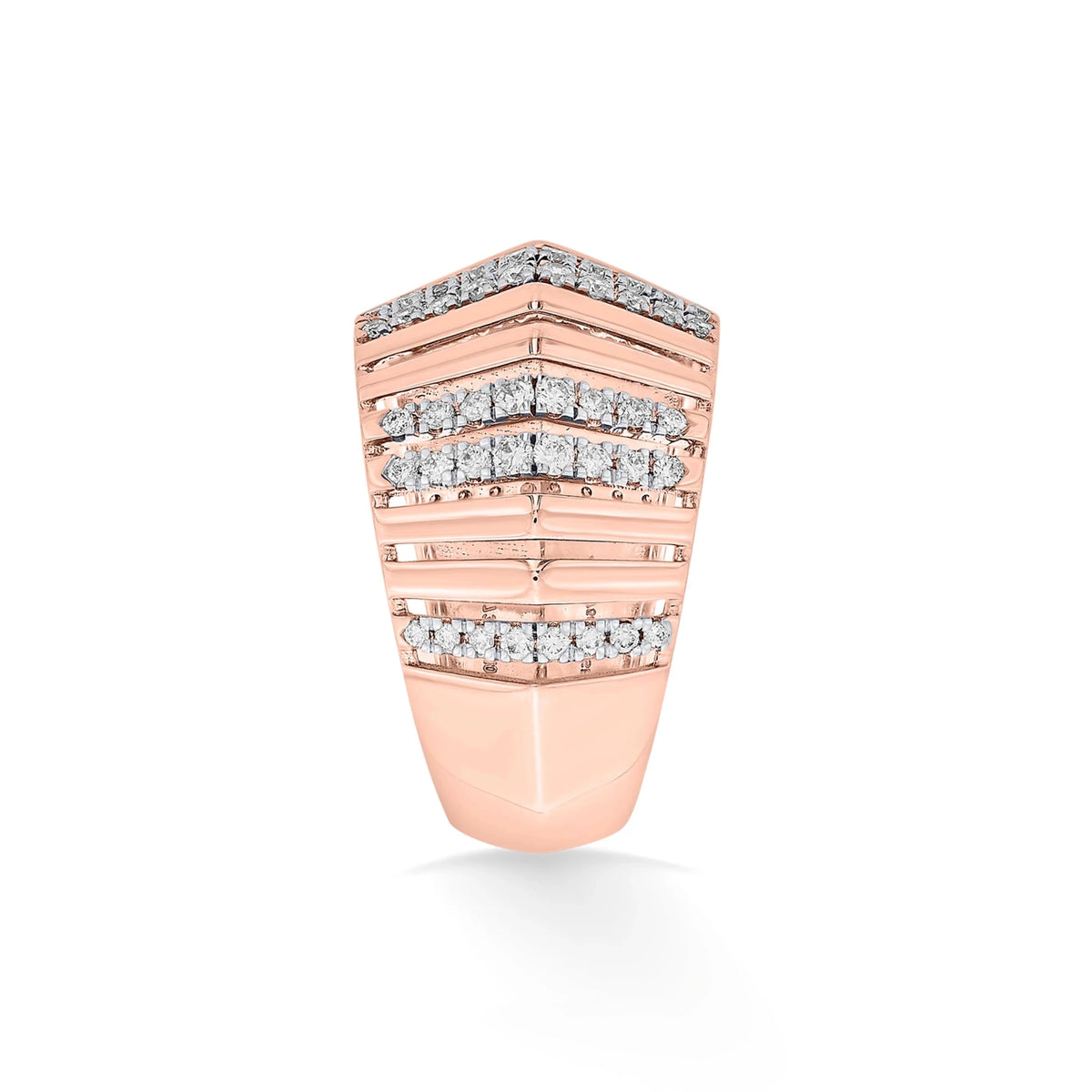 Tryst Vibrant Vertical Sparkle Ring - Zen Diamond India