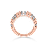 Tryst Vibrant Vertical Sparkle Ring - Zen Diamond India