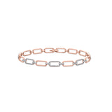 Cuban Modern Link Spark Bracelet - Zen Diamond India