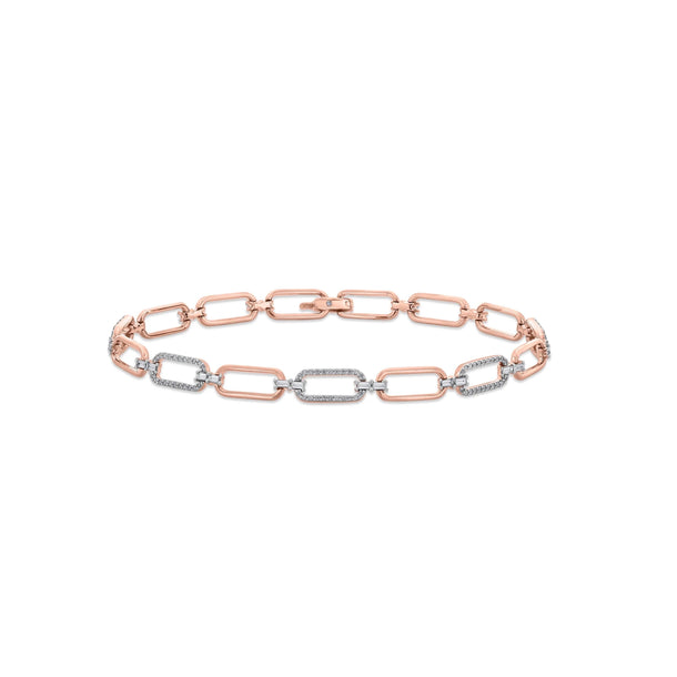 Cuban Modern Link Spark Bracelet - Zen Diamond India